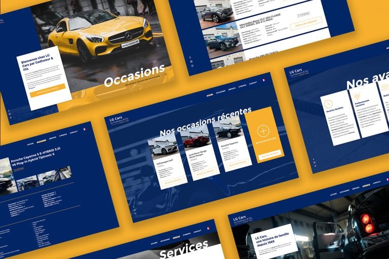 Site web garage LG Cars automobile liège