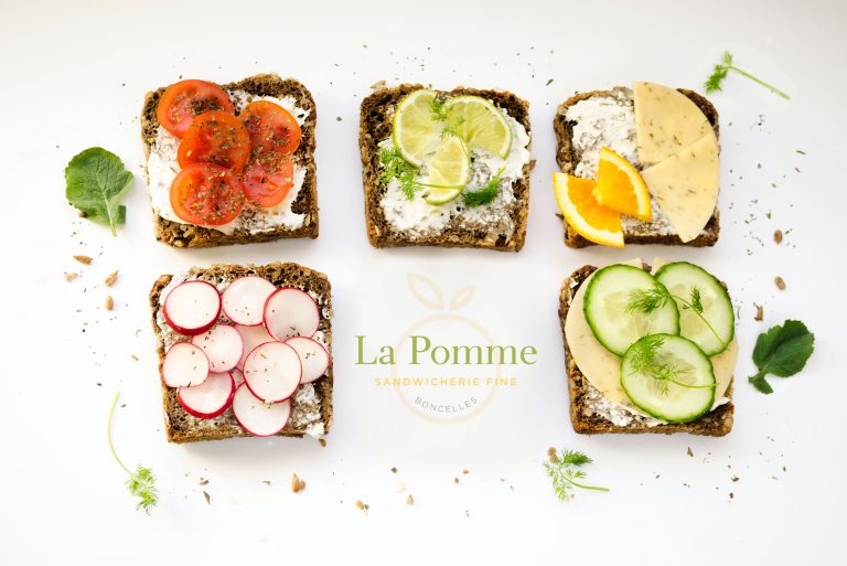 creation logo la pomme