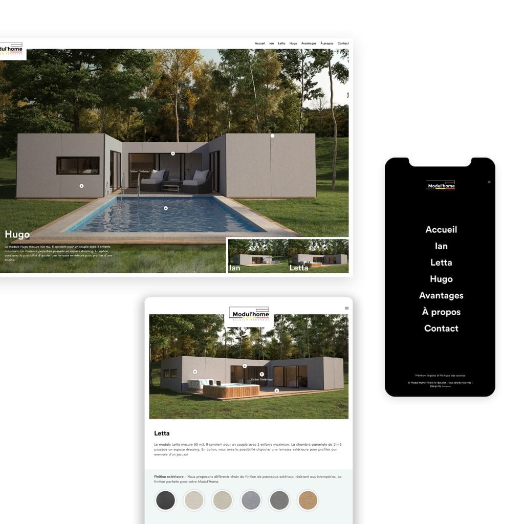 Modul'Home site web catalogue interactif