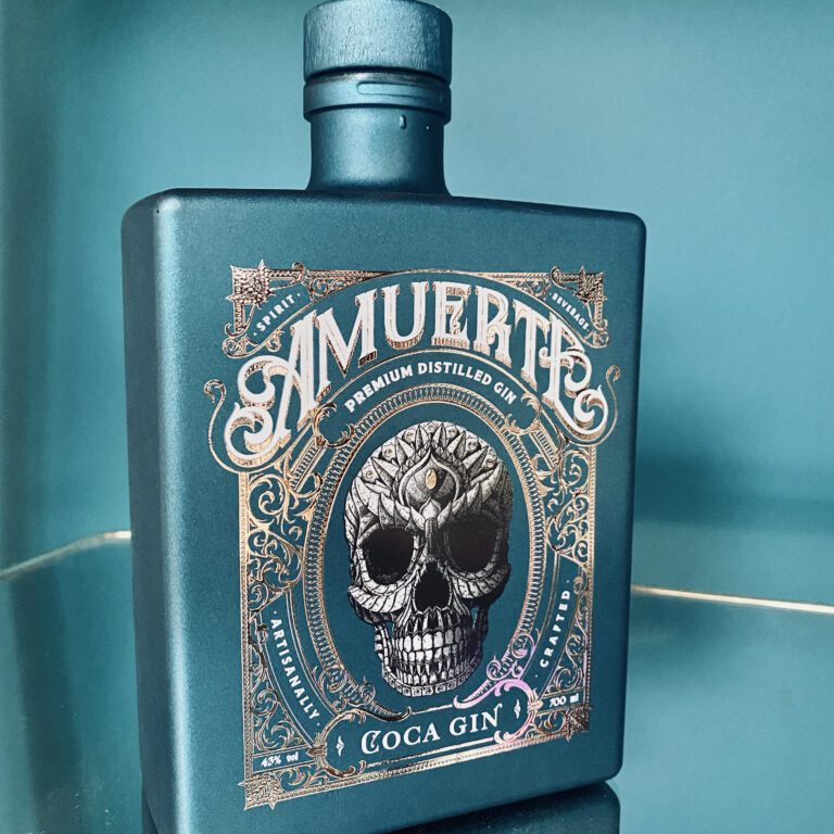 Amuerte Coca Leaf Gin green limited edition