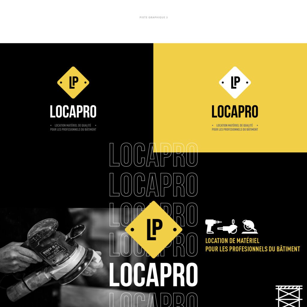 Locapro logo creation gintlemen