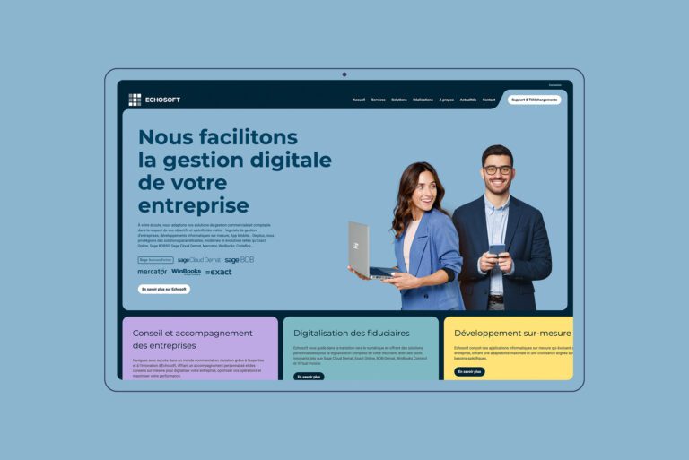 Echosoft Logo namur site web gintlemen